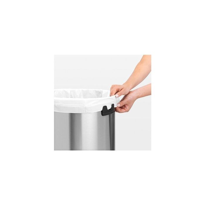 Cubo de basura táctil BRABANTIA - 60L - Acero mate