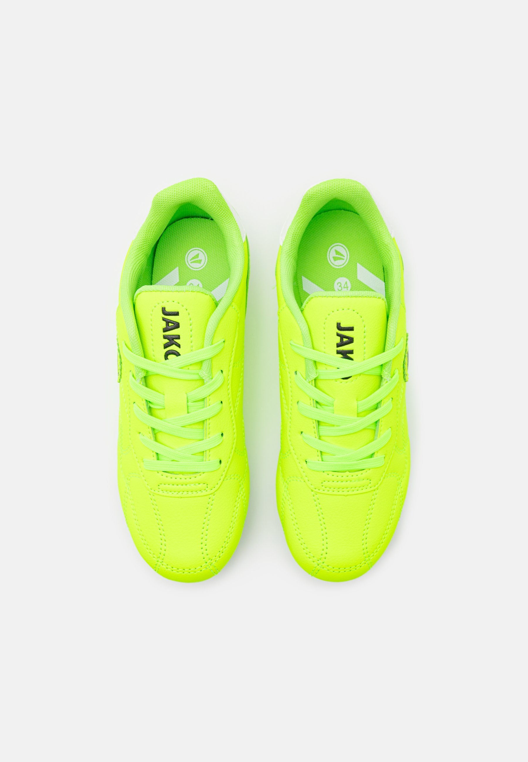 JAKO J-SFG SIGNATURE UNISEXE - Chaussures de football pour terrain ferme - jaune fluo/noir de jais