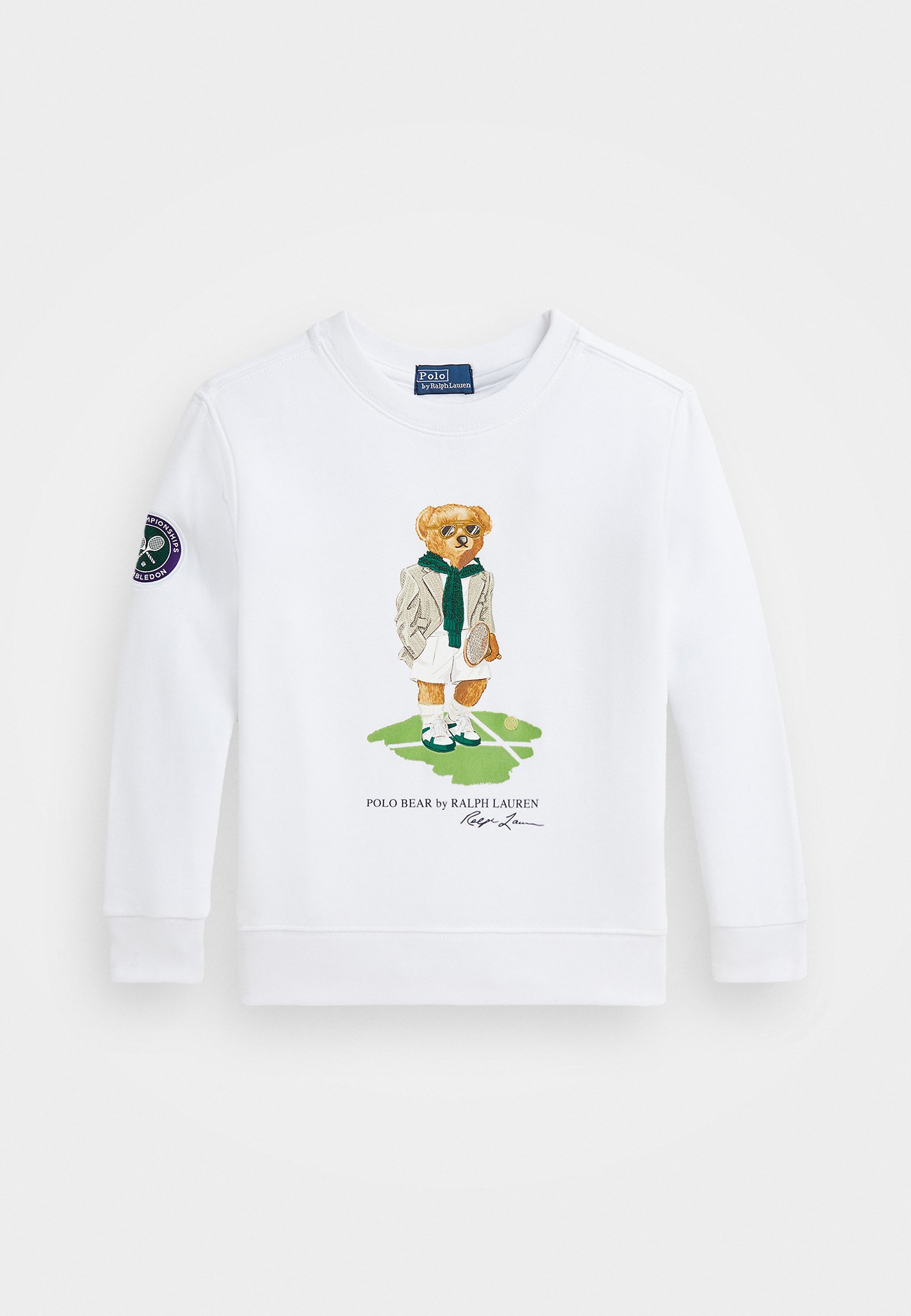 Polo Ralph Lauren WIMBLEDON POLO BEAR FLEECE SWEATSHIRT UNISEX - Sweatshirt - keramisch wit