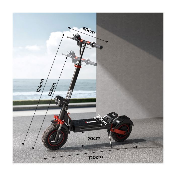 Monopattino elettrico pieghevole iX5S per adulti, autonomia di 60 km, motore da 1000 W, batteria da 15 Ah, pneumatici da 11