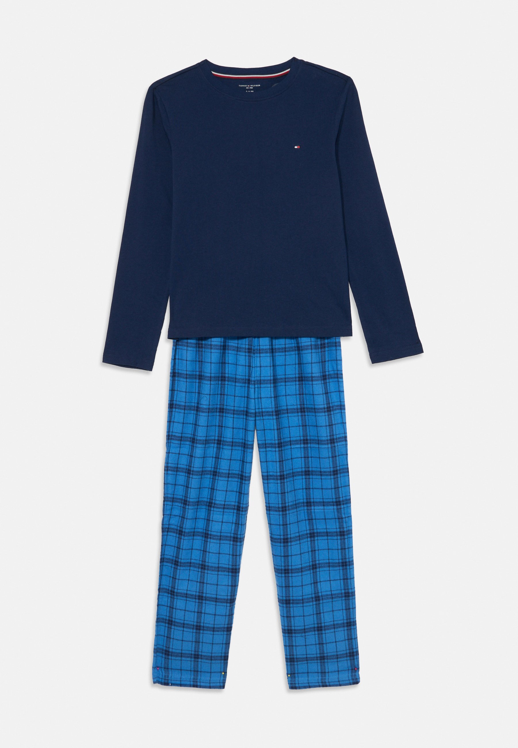 Tommy Hilfiger STRAIGHT PRINT SET - Komplet piżamowy - preppy navy/tonal navy