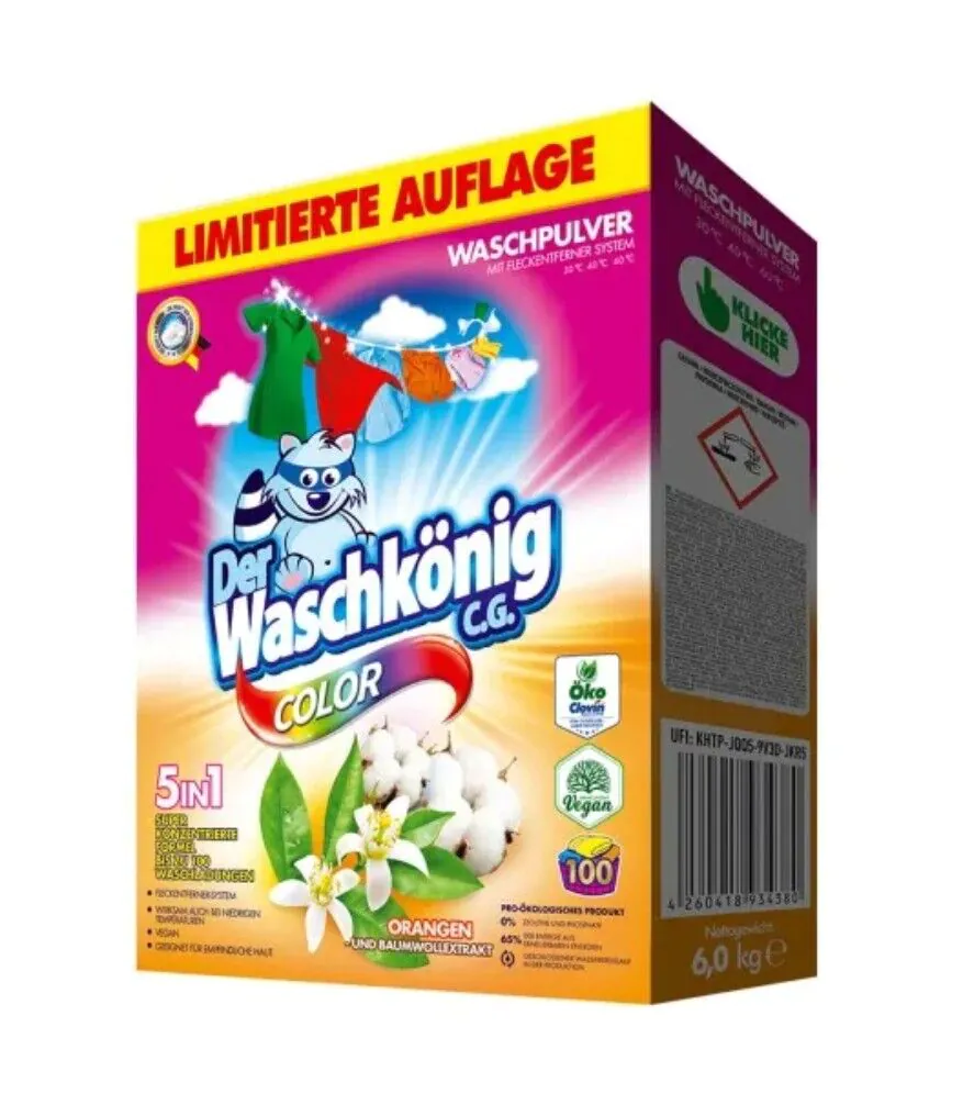 Der Waschkonig C.G. Color Orangen und Baumwollextrakt Proszek do prania