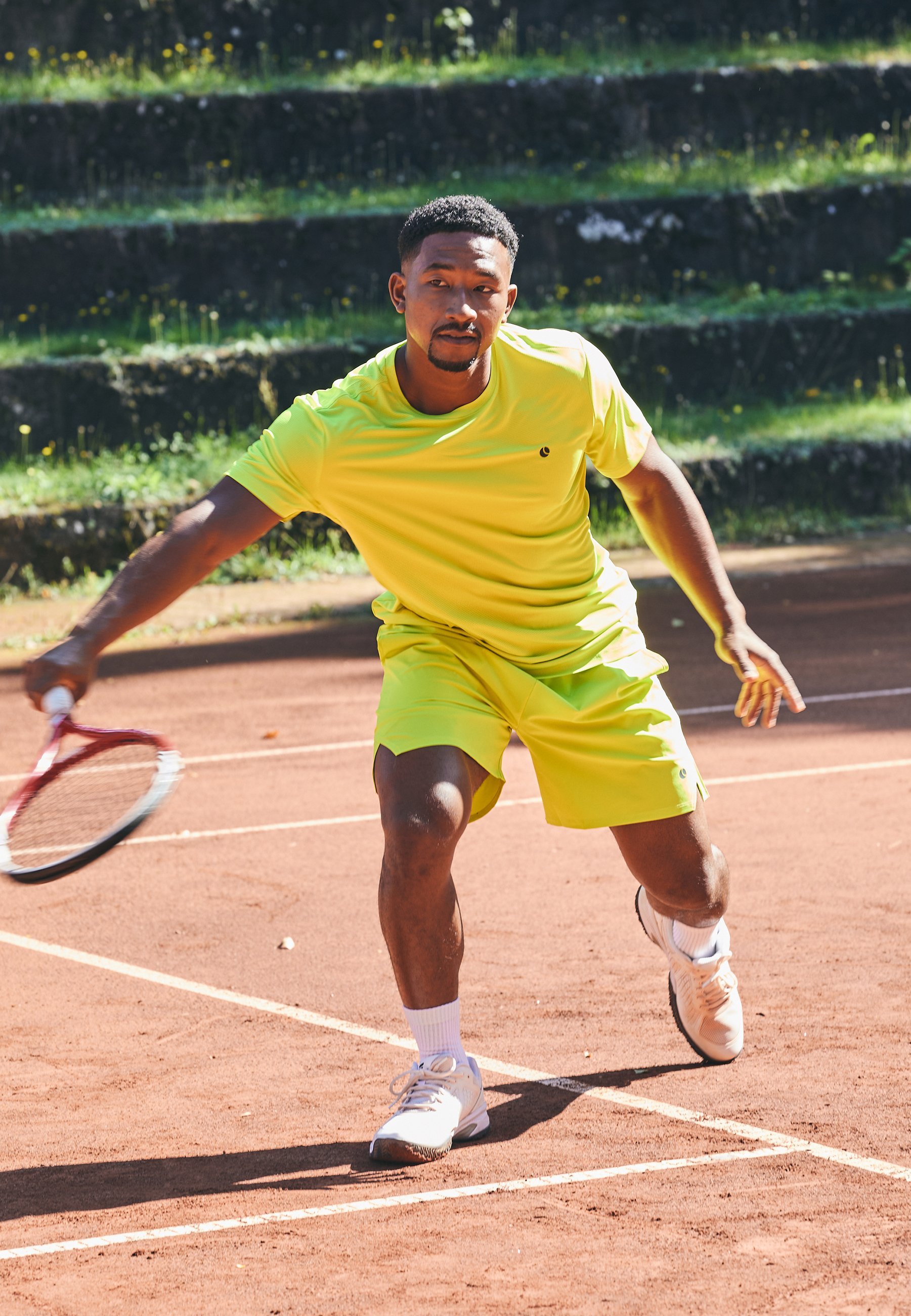 Björn Borg ACE RACQUET - Sportshorts - zuur limoengroen