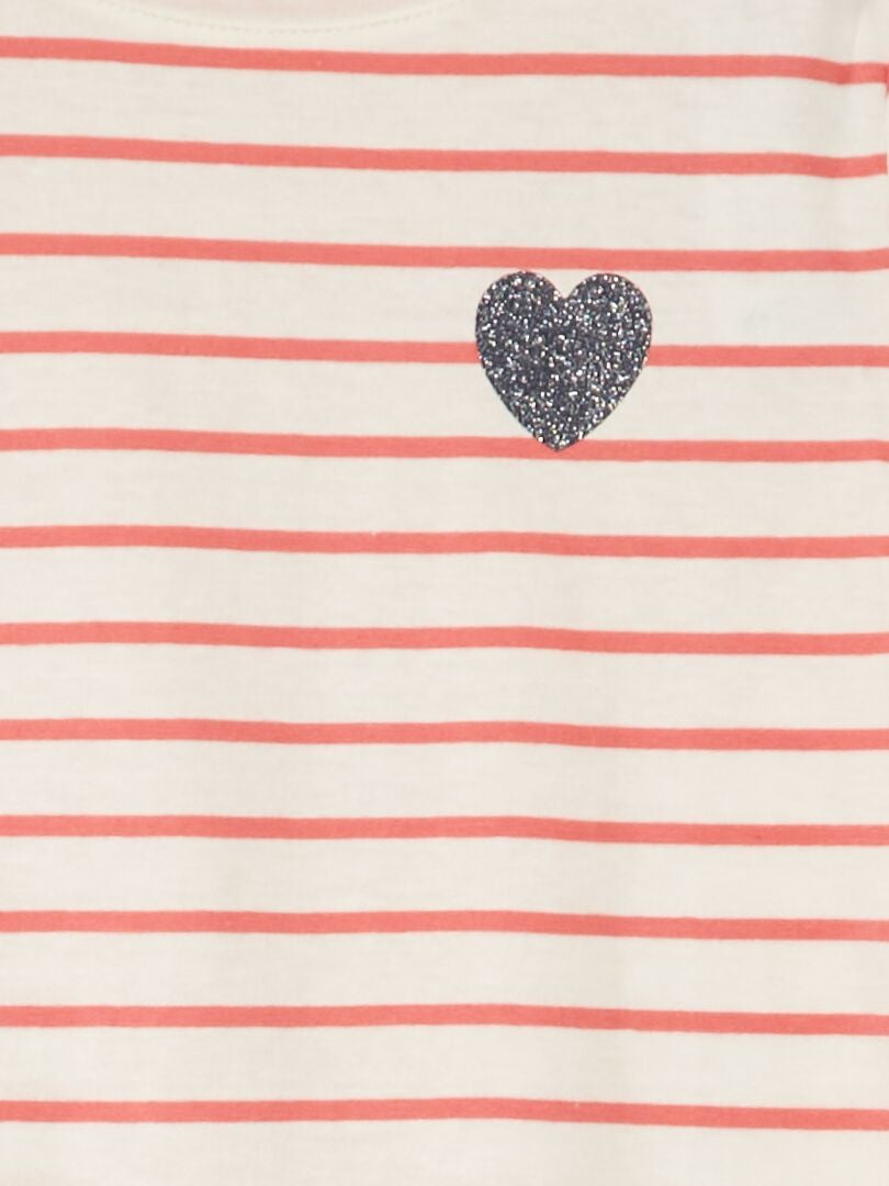 Camiseta de rayas - ROSA