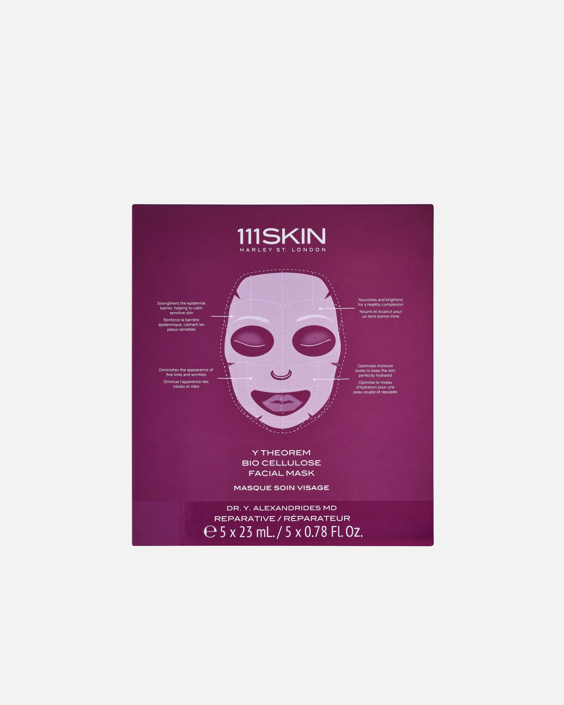 111Skin sejas maska Y Theorem biocelulozes masku komplekts – 115 ml