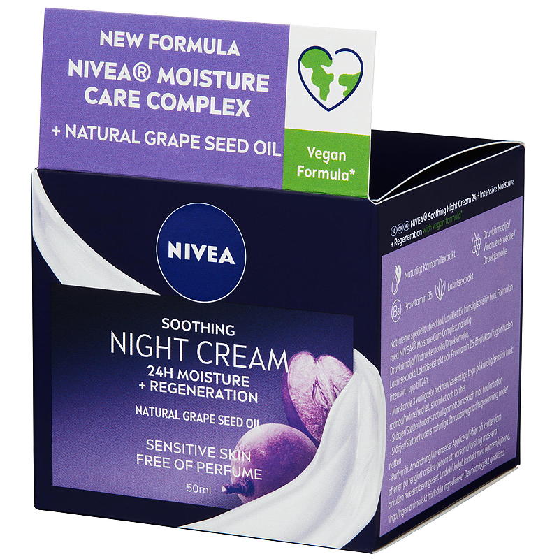 Nivea nachtcrème 50 ml voor de gevoelige huid