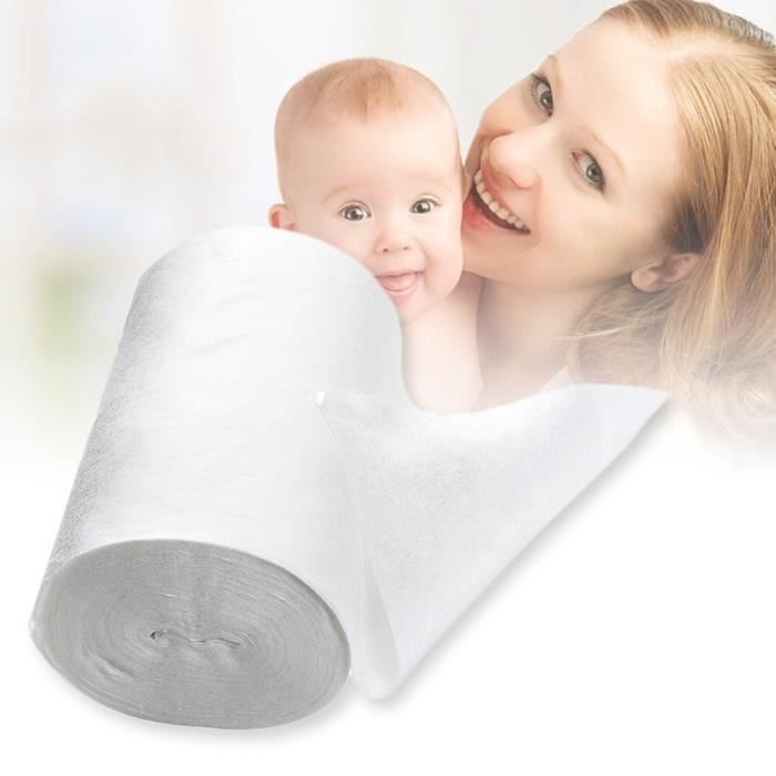 Pannolini lavabili biodegradabili con rivestimento in bambù - LESHP - Taglia 1 - 100 fogli - bianco