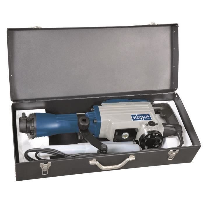 SCHEPPACH AB1600 sloophamer - 1600W, 50 joules, 2 beitels en metalen koffer