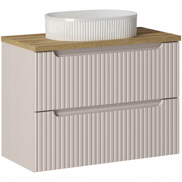 KASZMIROWA szafka z umywalką i blatem 80 cm NOVA CASHMERE