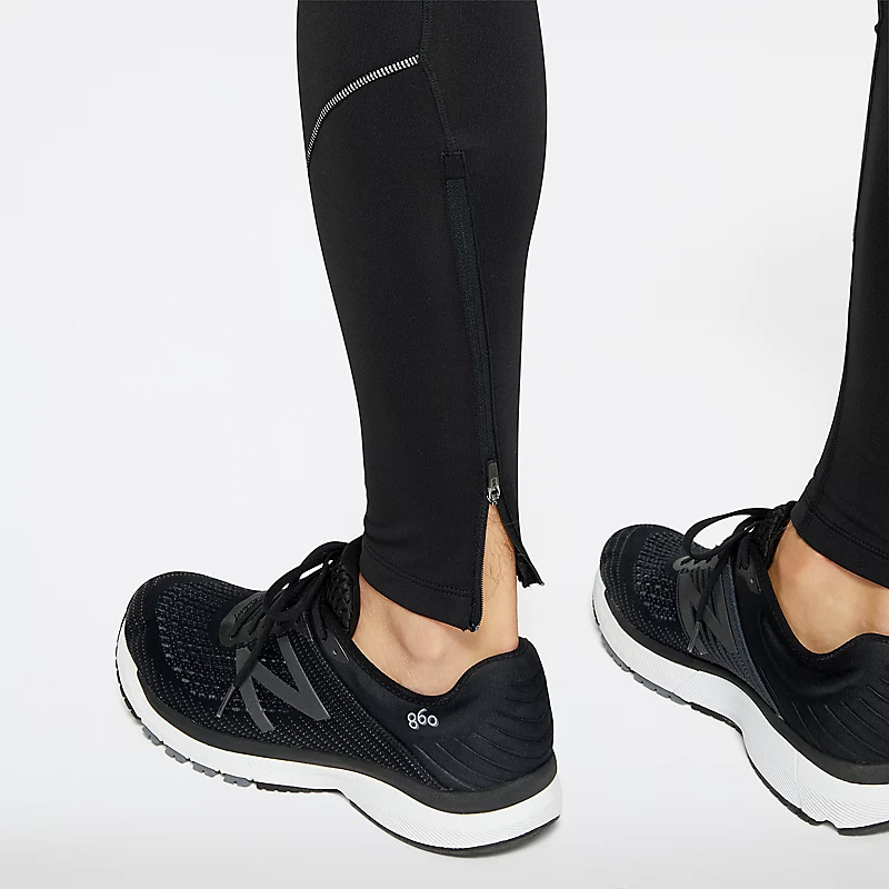 Męskie legginsy Impact Run Heat - CZARNE