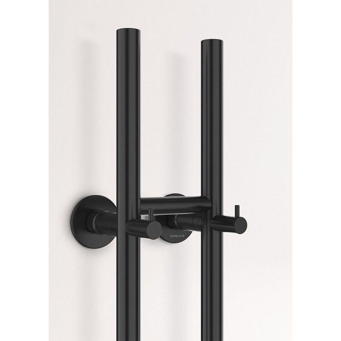 Scaldasalviette elettrico - Create - Design verticale - 60W/120W - Acciaio inossidabile