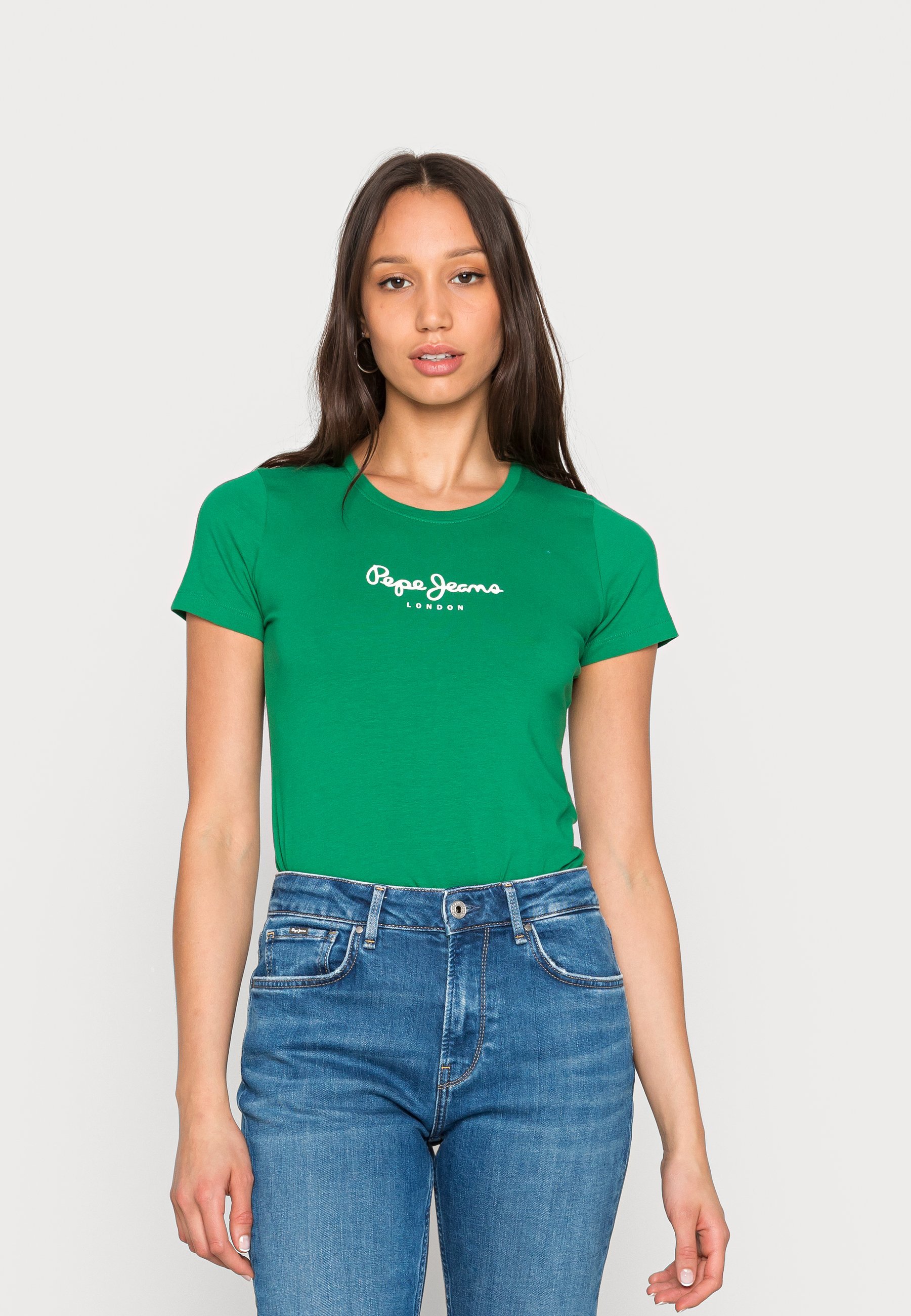 Pepe Jeans NEW VIRGINIA SS - Tričko s potlačou - sherwood