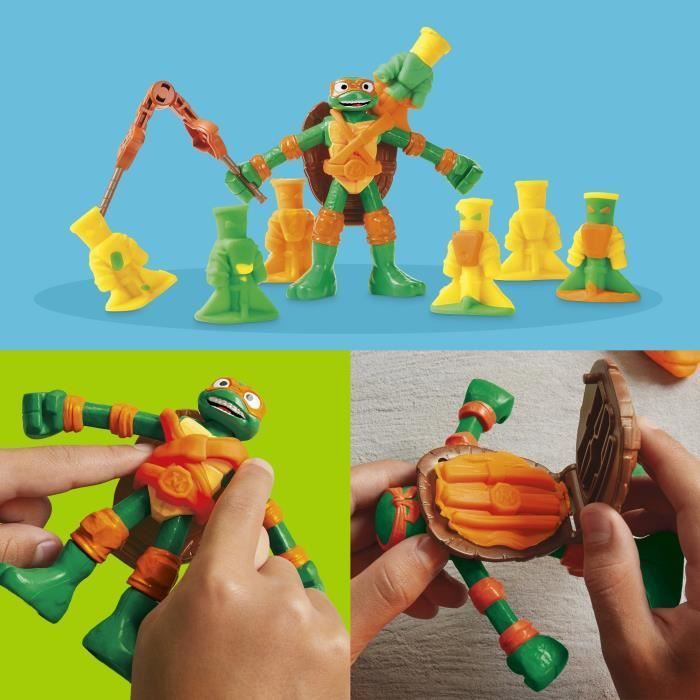 Set de plastilina Play-Doh: Horno lanzador de pizza de las Tortugas Ninja y set de plastilina para modelar.