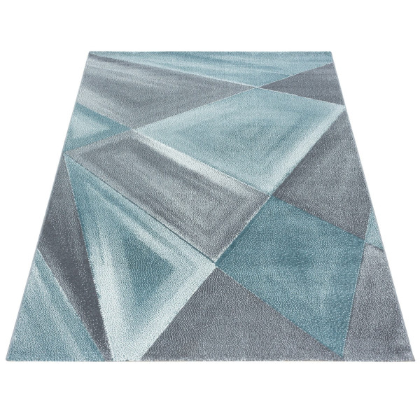 Dywan nowoczesny Beta geometria niebiesko-szary 80  x 150