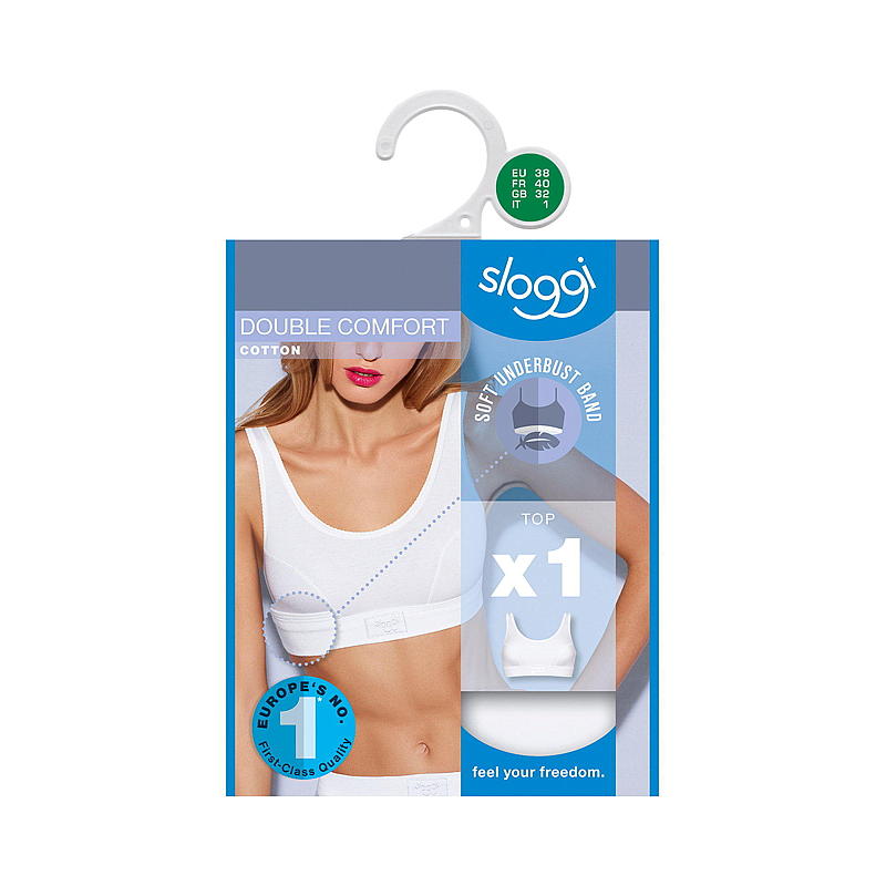 Sloggi Sloggi topp storlek 40 vit, Double Comfort