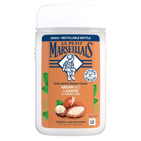 Le Petit Marseillais Organic Argan & Shea Butter dušas krēms<br>250ml