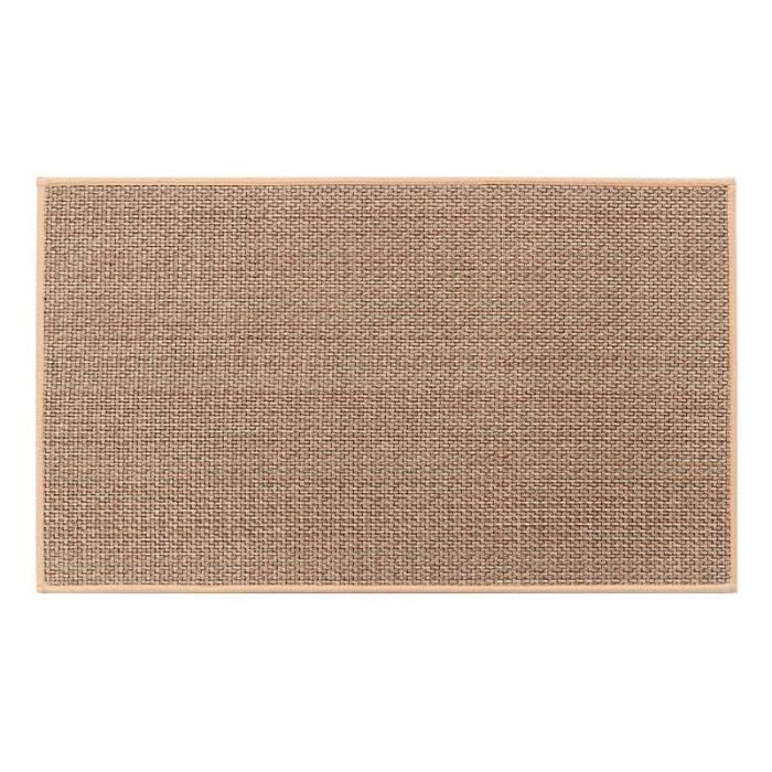Tapis de cuisine - Antidérapant - Lin - 44 x 75 cm - Résistant à l'huile et à l'eau - Marron