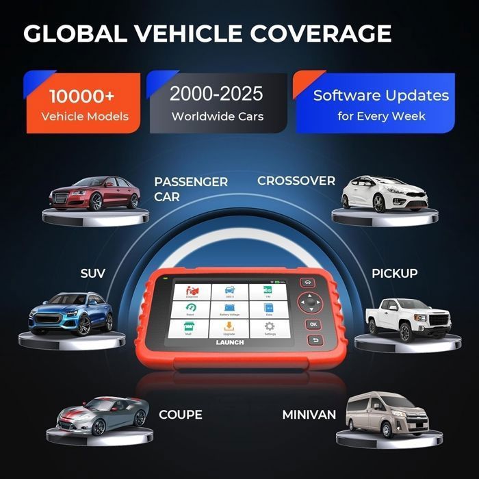 Lancering van de CRP129X Plus autodiagnosetool voor alle diagnosesystemen (OBD2-scanner) in het Frans