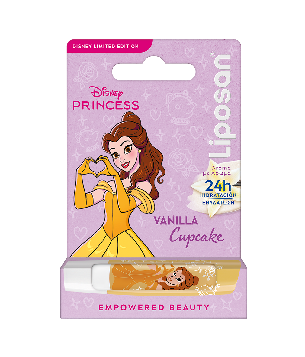 Балзам за усне Disney Princess Belle Limited Edition Vanilla Cupcake Усне: балзами и нега