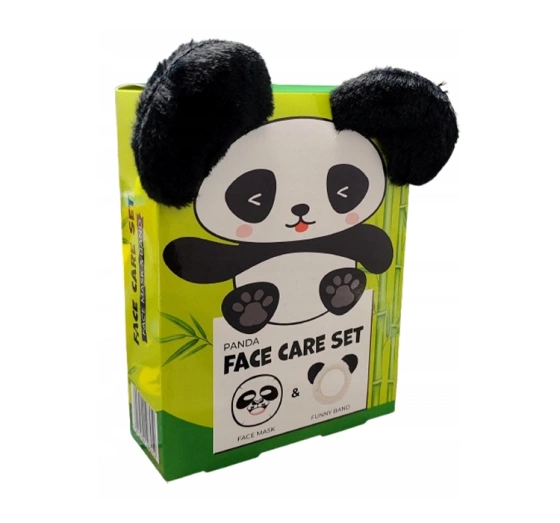 Mond'Sub Panda Face Care Set zestaw do pielęgnacji twarzy ujędrniająca maska w płachcie   opaska