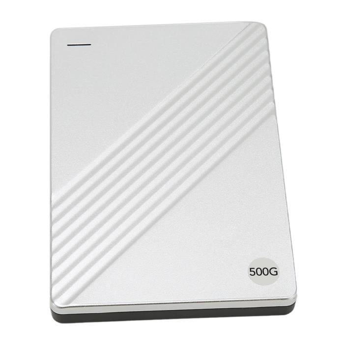 Disque dur externe - VVIKIZY - 500 Go - USB 3.0 - Ultra-mince - Alliage d'aluminium