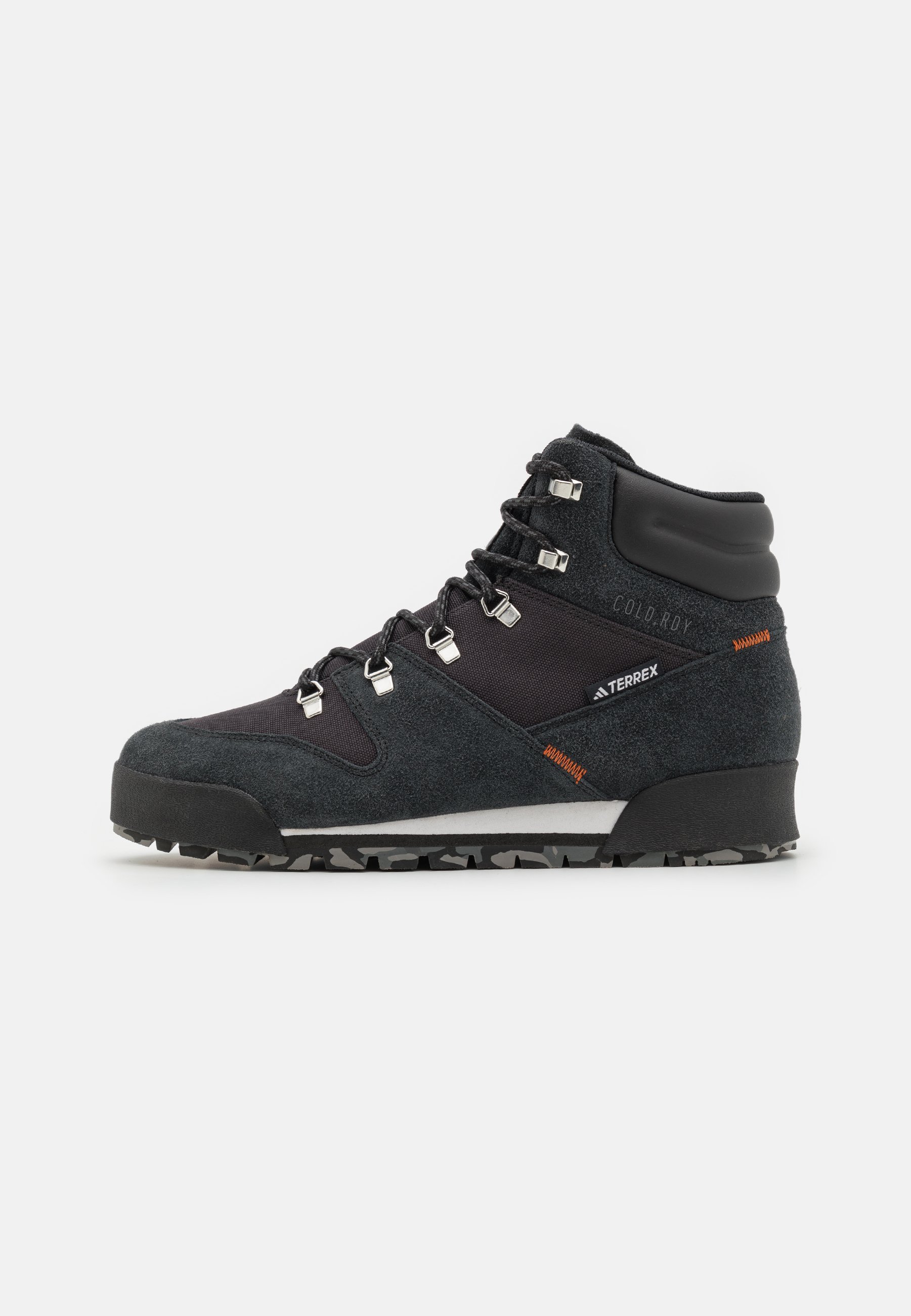 Adidas Terrex SNOWPITCH COLD.RDY HIKING - pārgājienu apavi - melni/pusi trieciena oranži