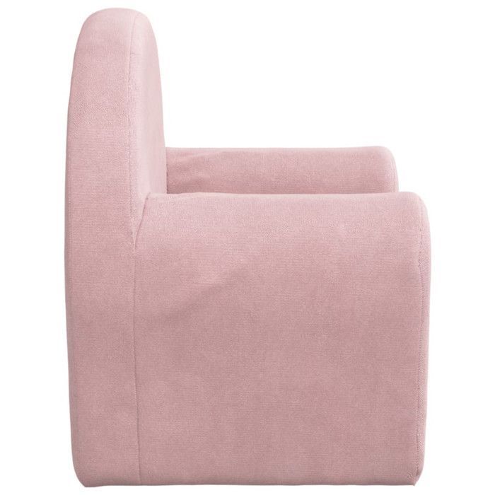 vidaXL Canapé-lit pour enfants rose peluche douce 356997