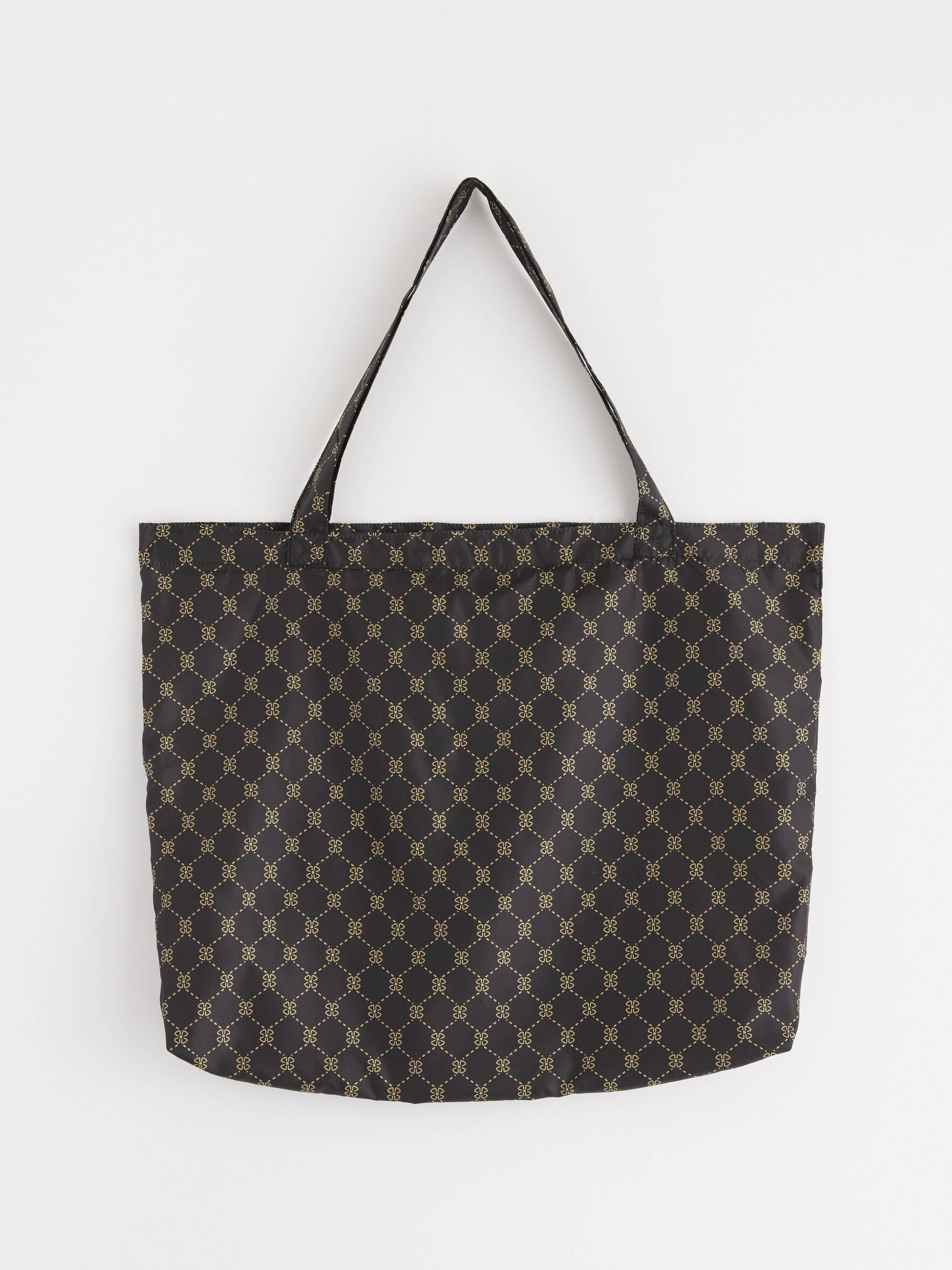 Sac de courses pliable noir