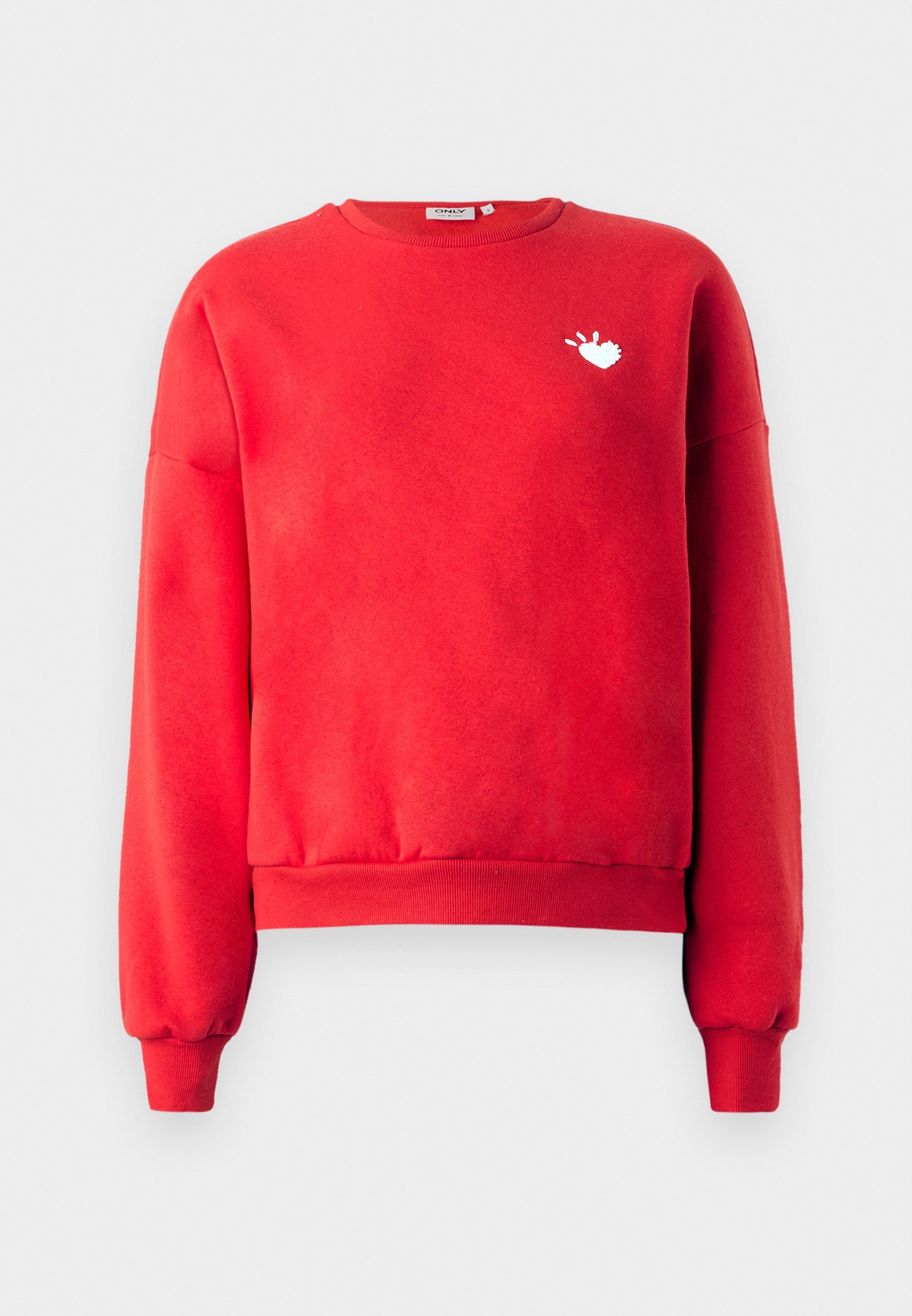 UNIQUEMENT SUR L'IMPRESSION ONLTAMMIE COL ROND - Sweat-shirt - rouge à risque élevé