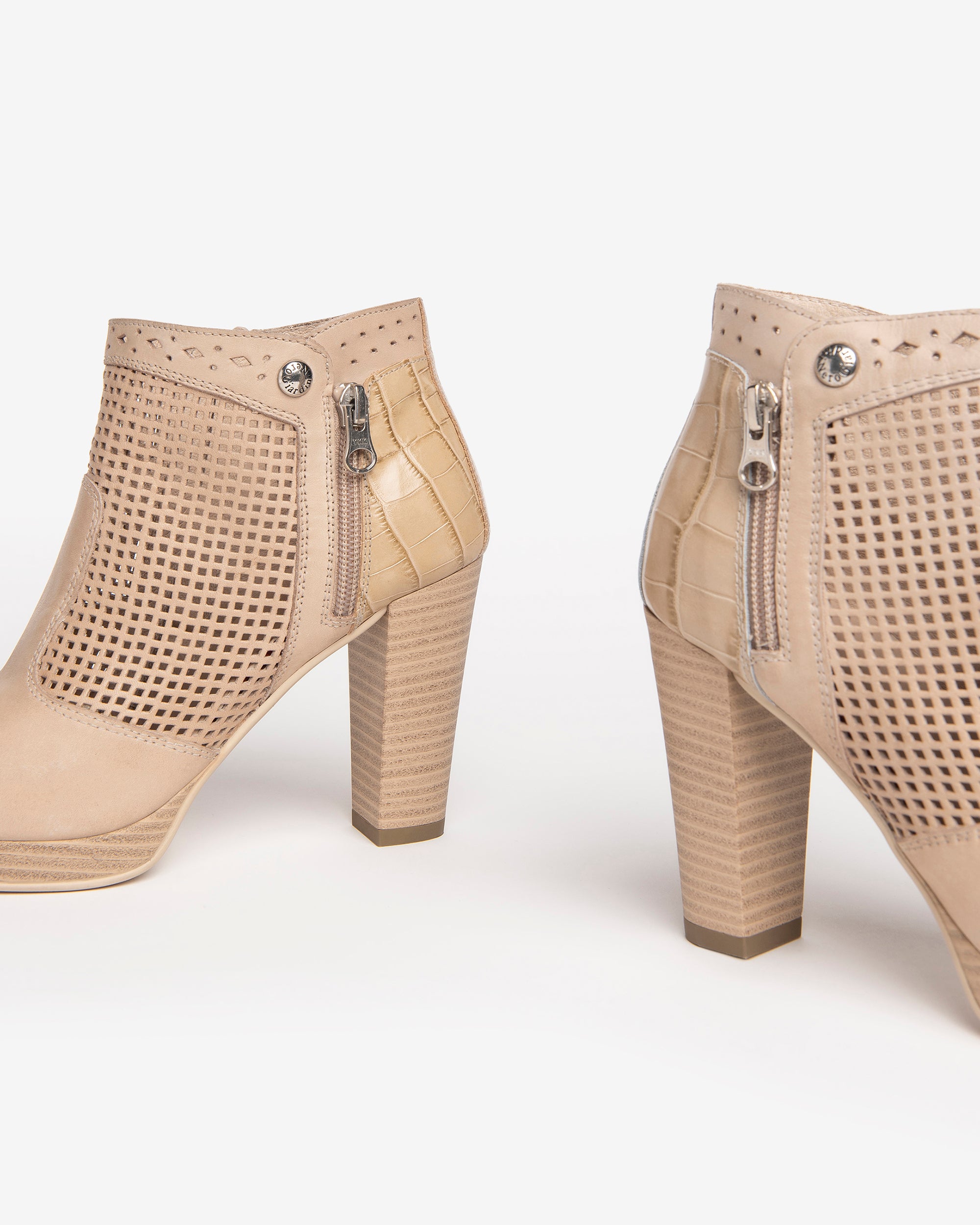  Damen-Ankle-Boots aus Leder