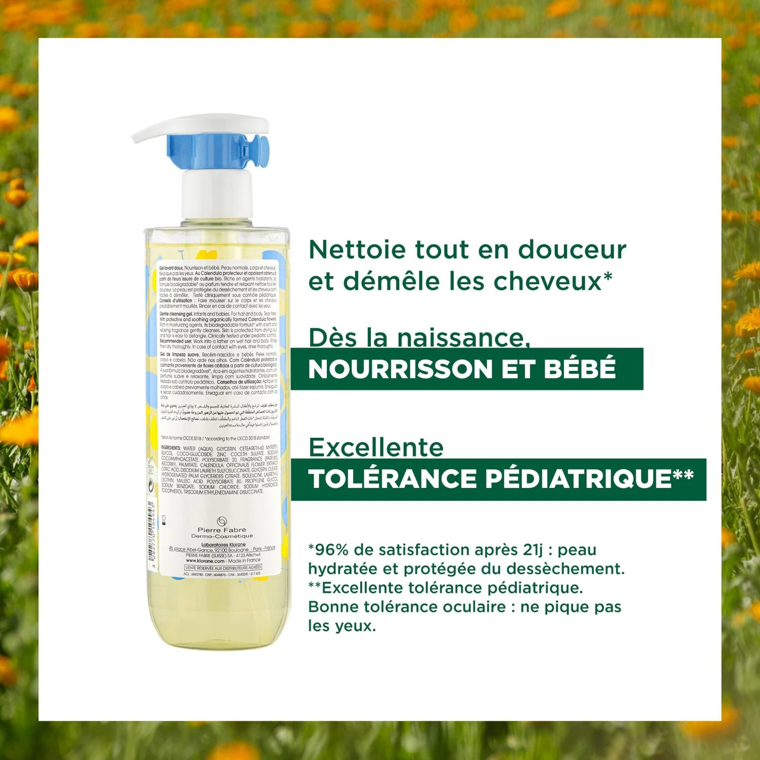 Klorane Gel lavant doux