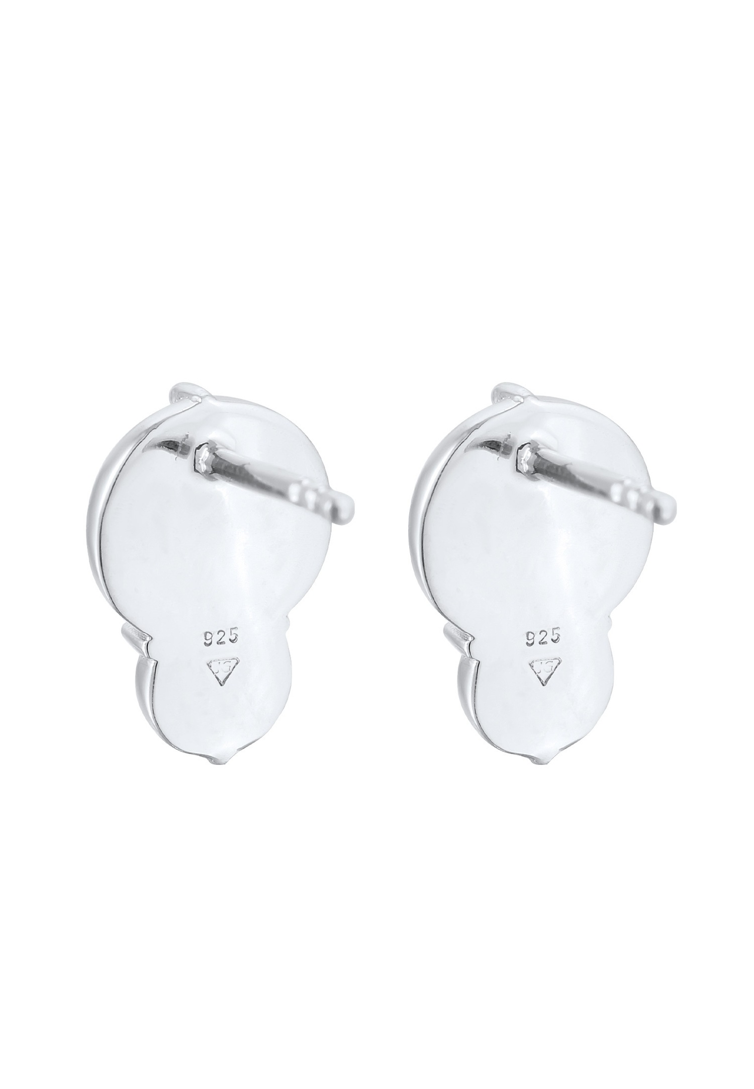 Elli Femmes clous d'oreilles ronds élégants avec cristal en argent sterling 925