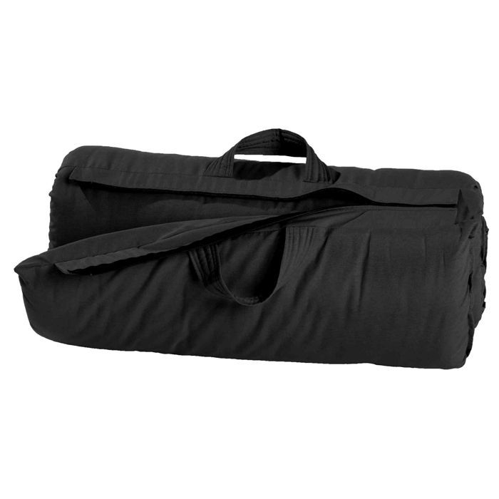 Anthracite cotton travel futon mattress 70x190 - Anthracite - 5-year guarantee - Terre de Nuit
