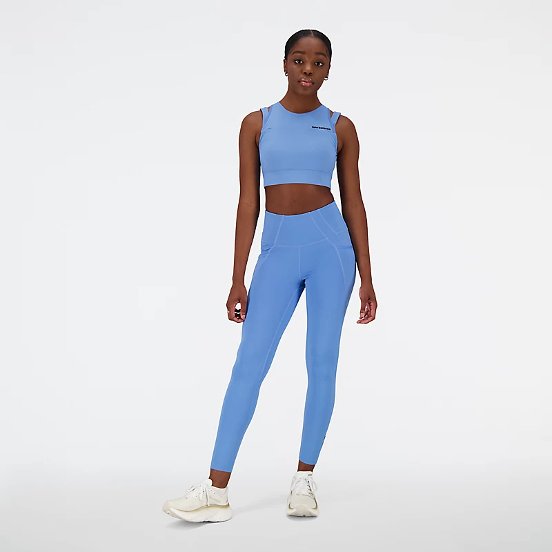 Femme Shape Shield Crop Bra - HERITAGE BLUE