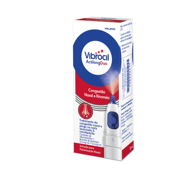 Vibrocil Actilong Duo nenän tukkoisuuden hoitoon 10 ml