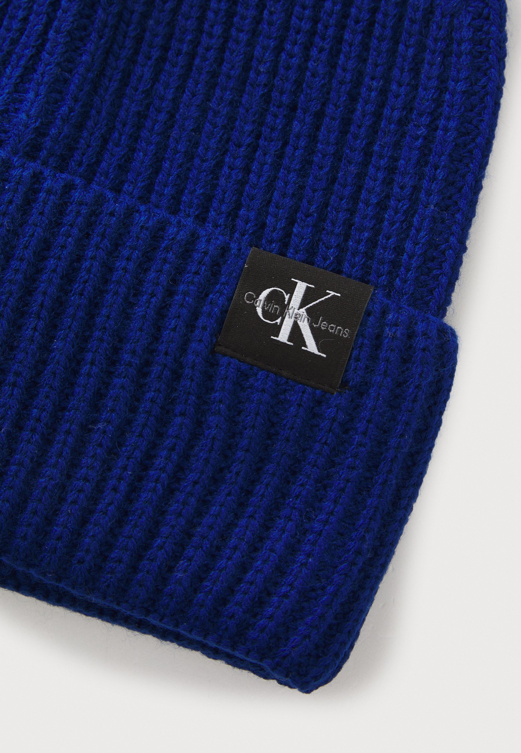 Calvin Klein Jeans MONOGRAM BEANIE UNISEX - Mütze - kräftiges Blau