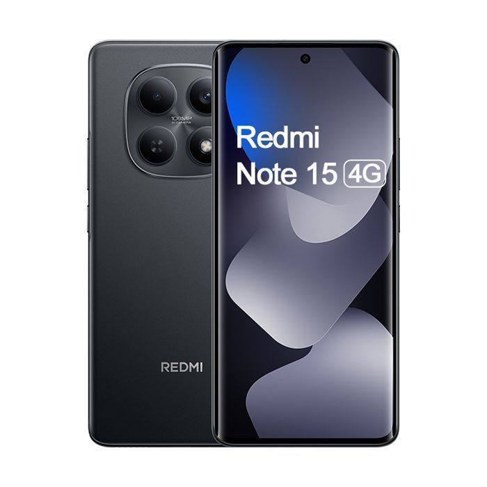 REDMI Note 15 8 GO + 256 GO Batterie longue autonomie de 6 000mAh Noir