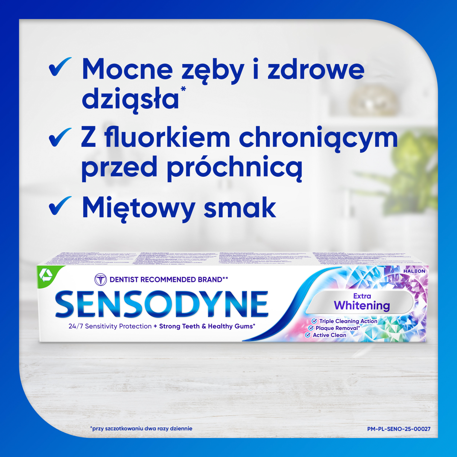 Sensodyne belilna osvežilna zobna pasta proti kariesu 75 ml