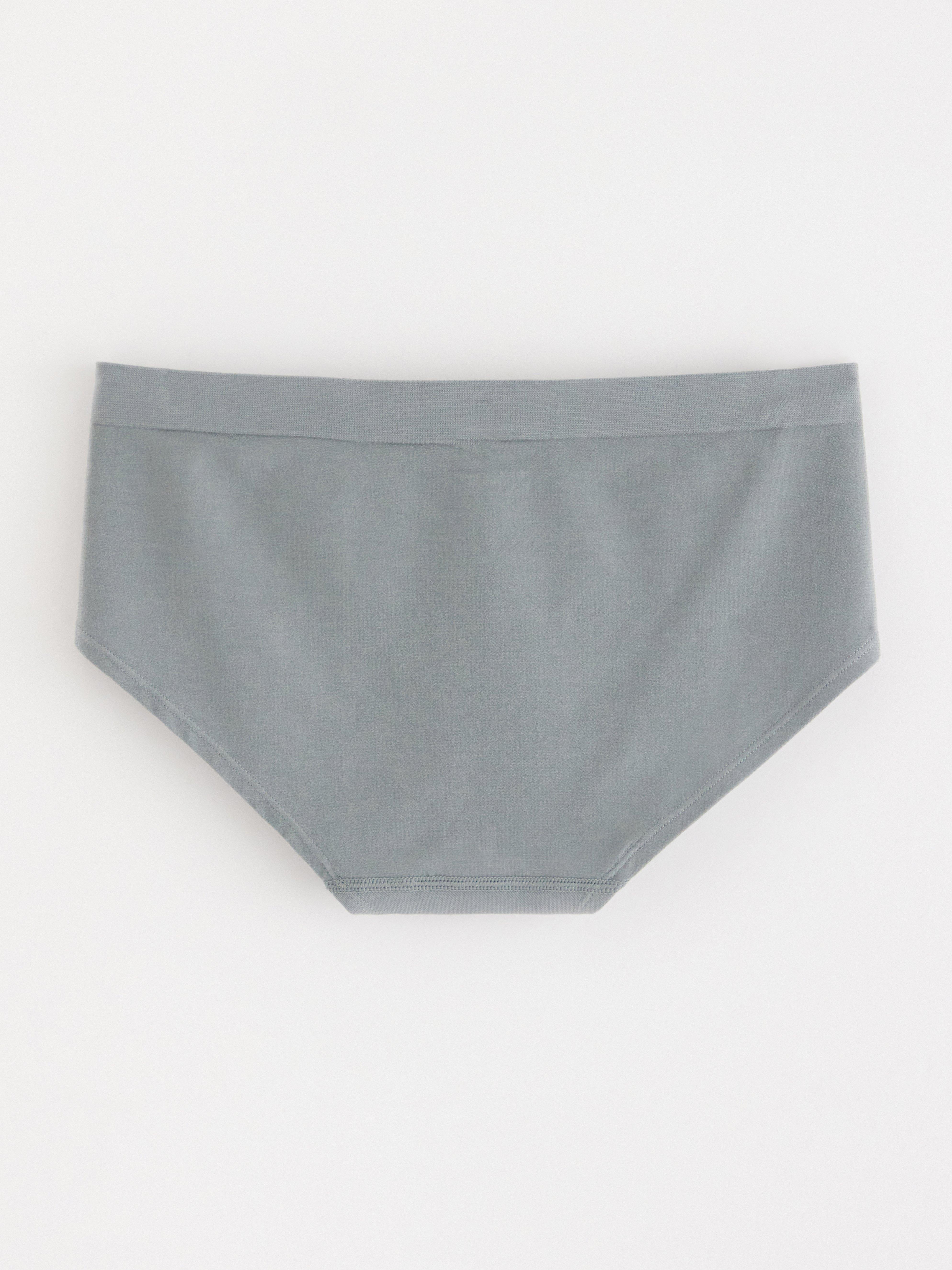 Sømløse truser med normal midje Dusty Green