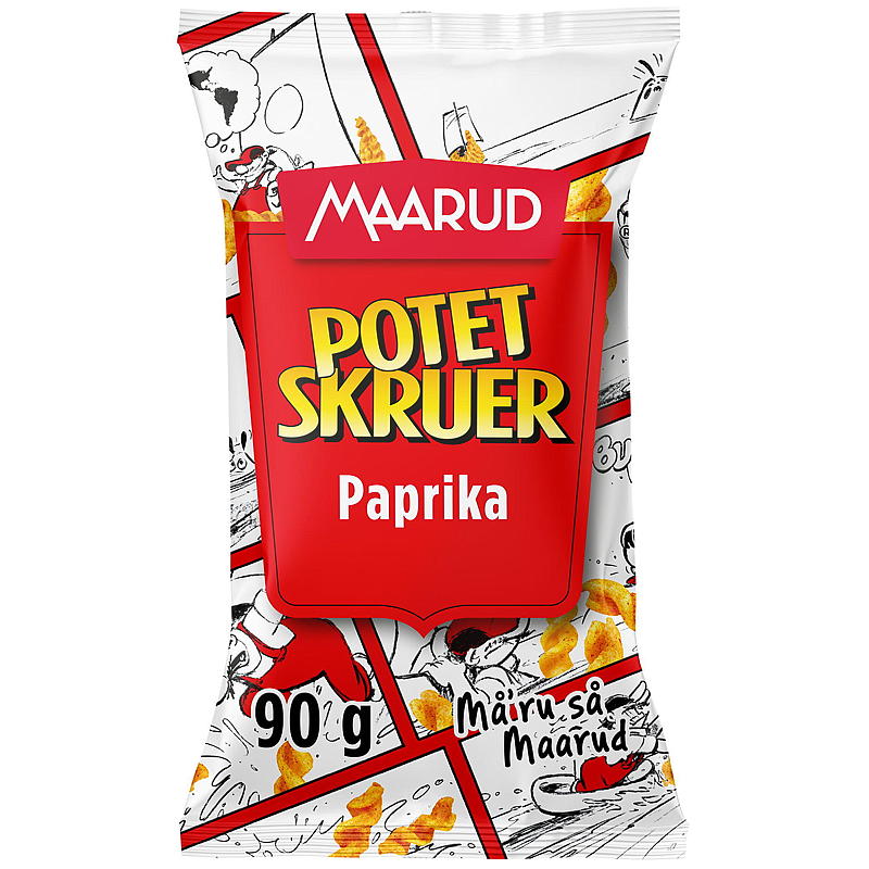 Maarud Kartoffelskruer 90 g paprika