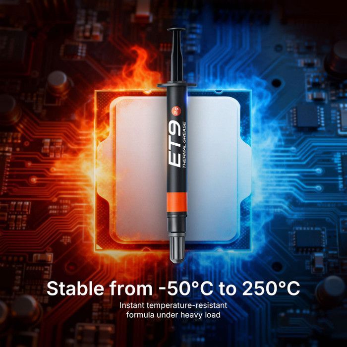eleBite thermische pasta 2 g, 13,5 W/m·K geleidbaarheid, lange levensduur, eenvoudig aan te brengen, compatibel met CPU's/GPU's/servers