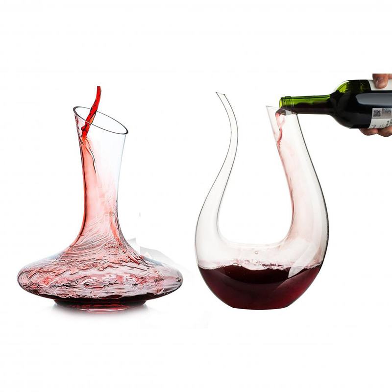 Carafe à vin en cristal soufflé à la main sans plomb, carafe à vin rouge, accessoires pour le vin, cadeau idéal pour les amateurs de vin