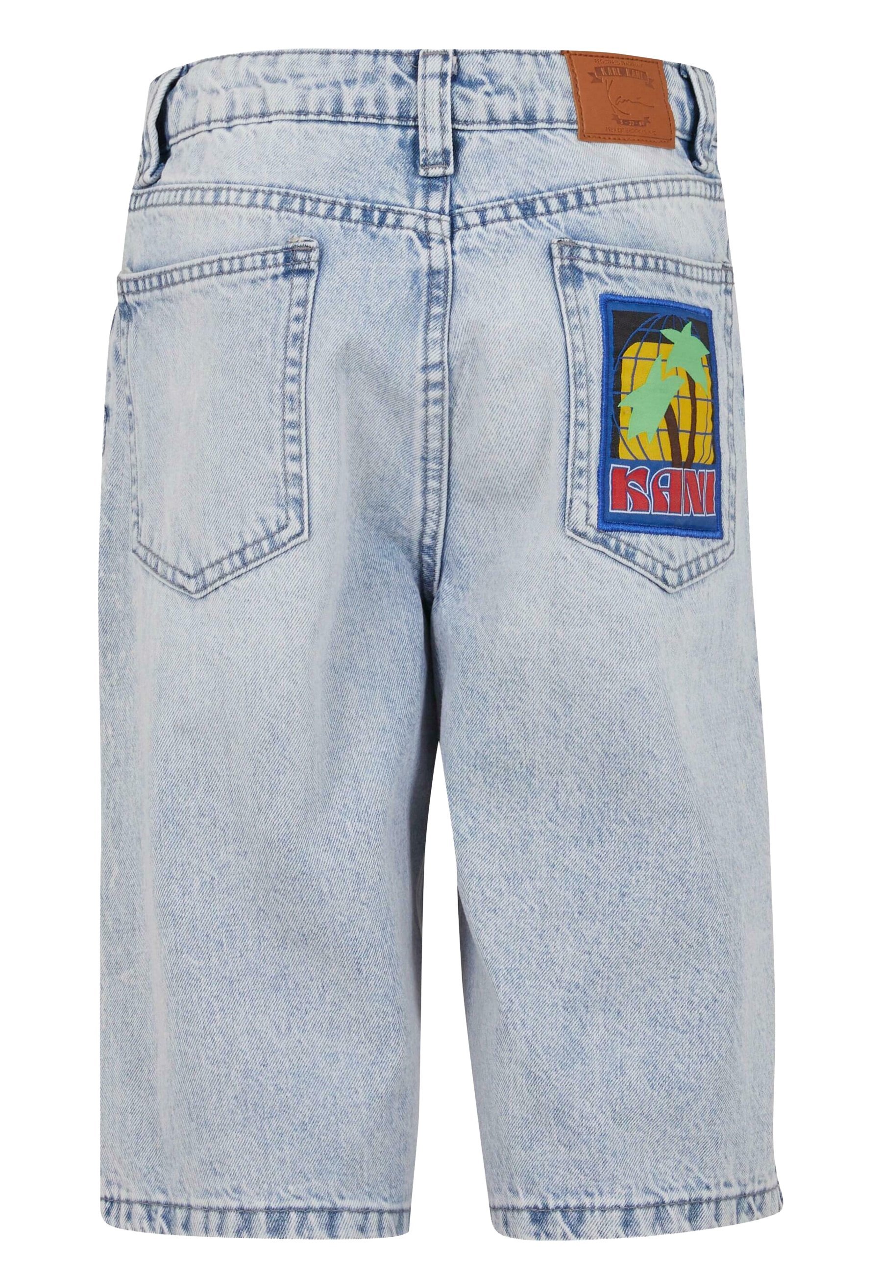 Karl Kani KANI PATCHES - Short en jean - bleu