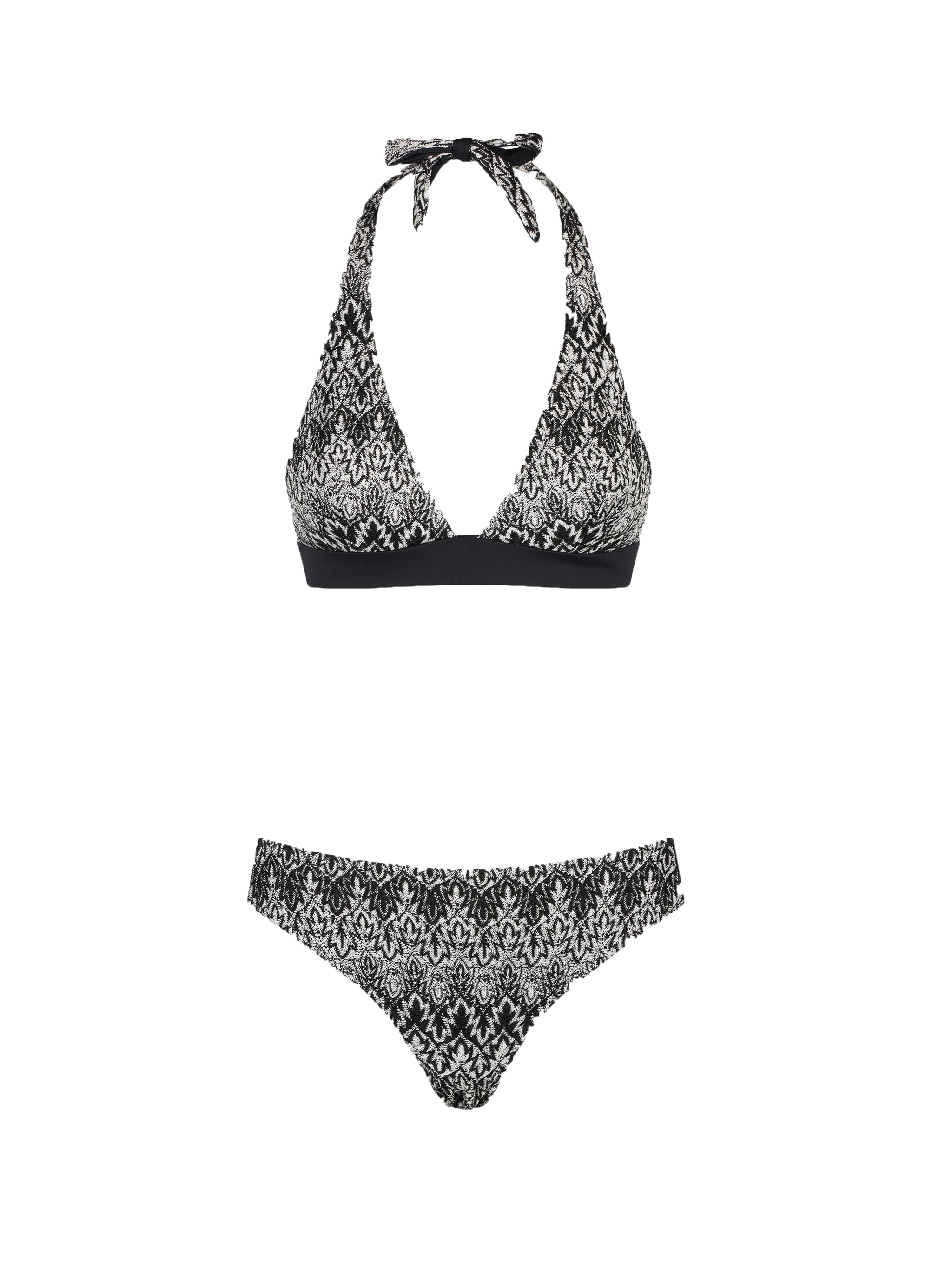 Damesbikini met chevron- en driehoeksdesign