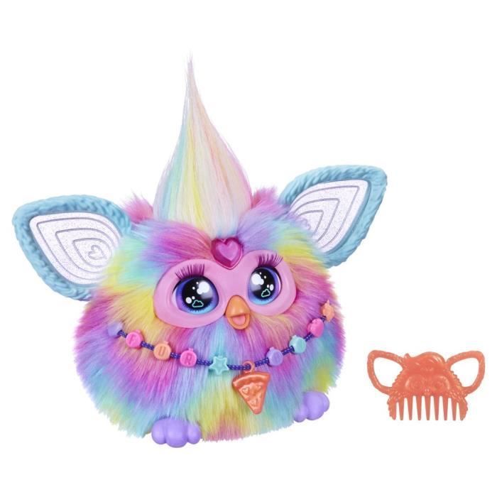 Furby Tie Dye, 15 accessoires, interactief pluche speelgoed voor meisjes en jongens, spraakgestuurde animatronic, geschikt voor kinderen vanaf 6 jaar.