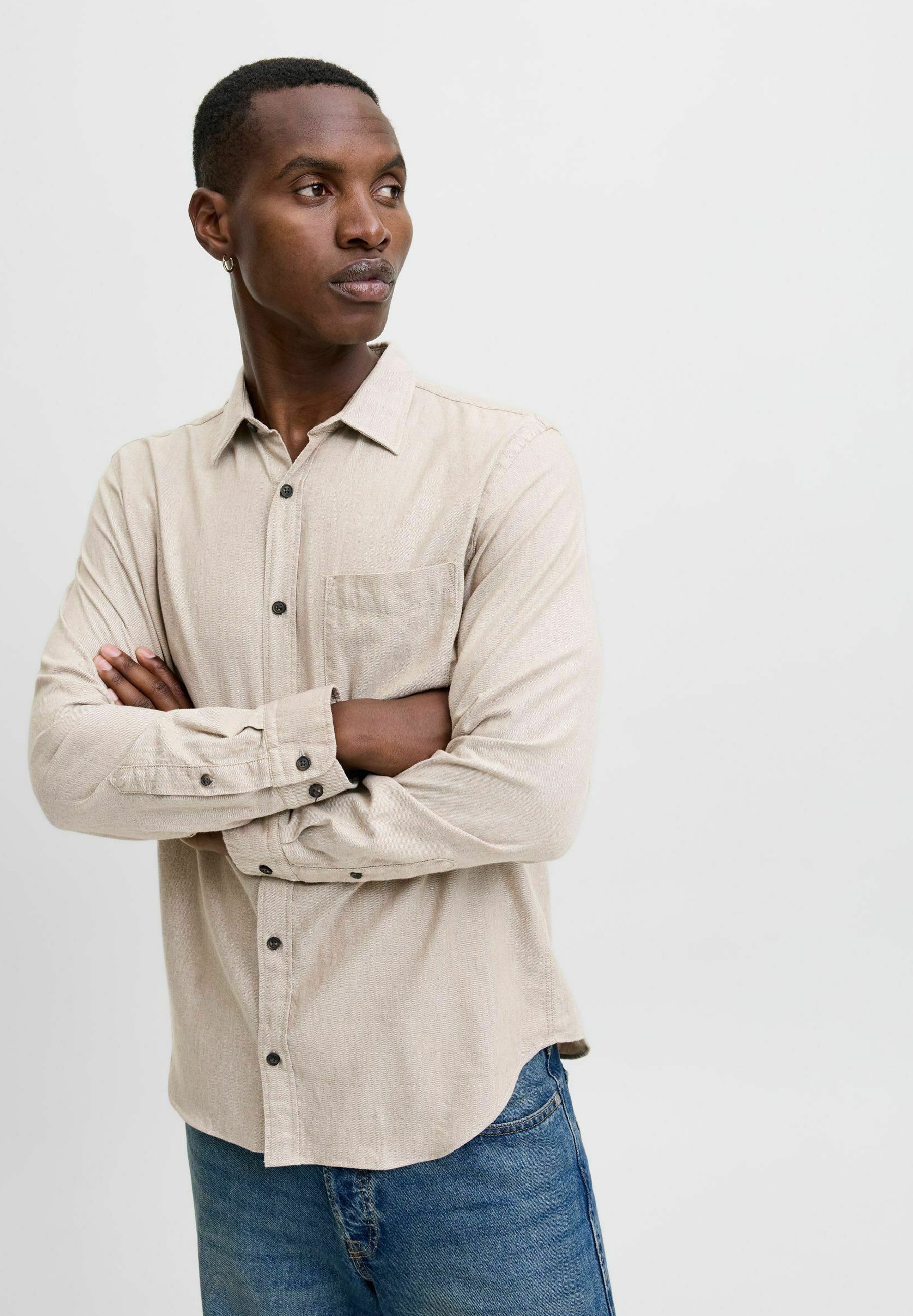 Jack & Jones JJECLASSIC SHIRT - Shirt - havermout