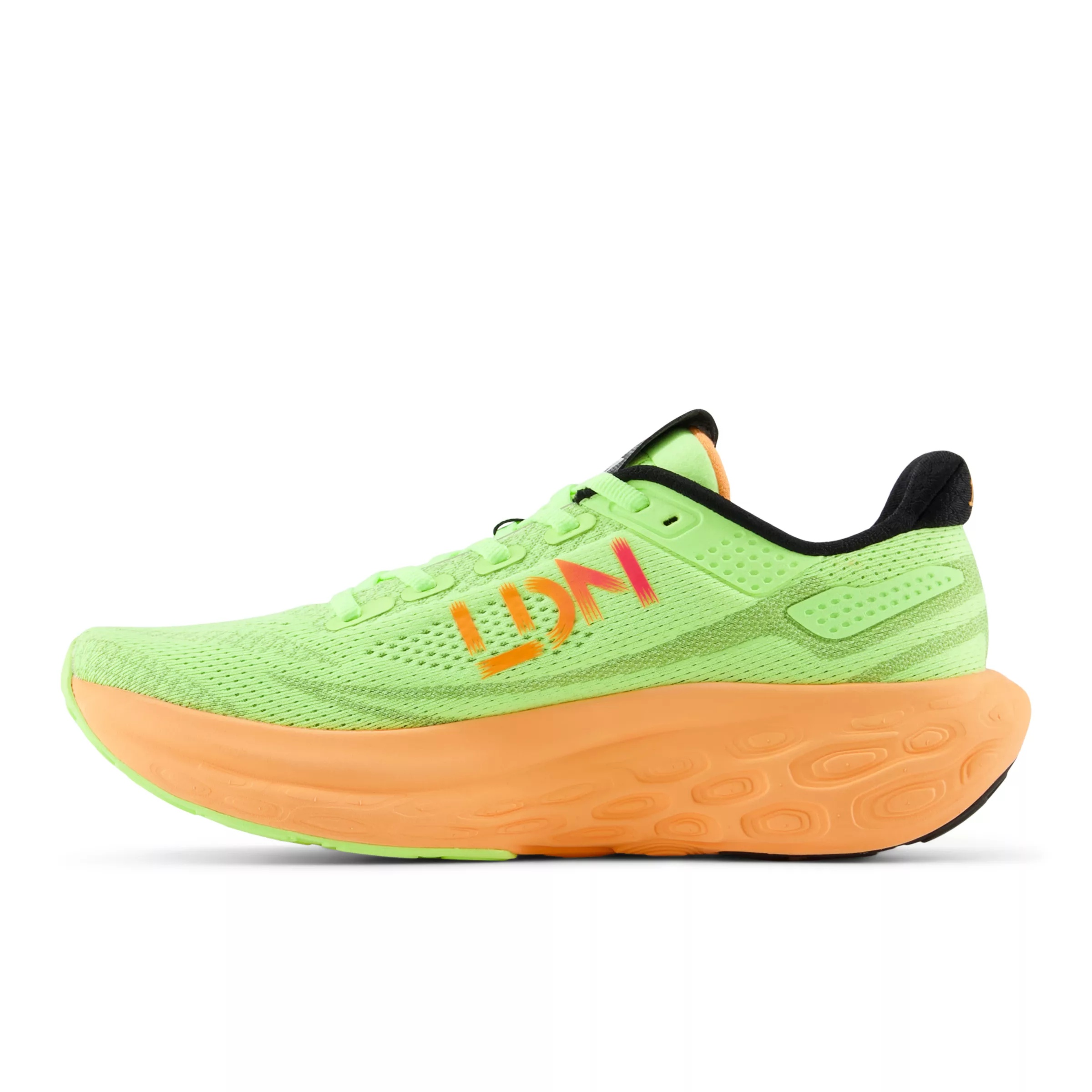 TCS London Marathon Fresh Foam X 1080 v13 Bleached lime glo con hot mango e neon pink