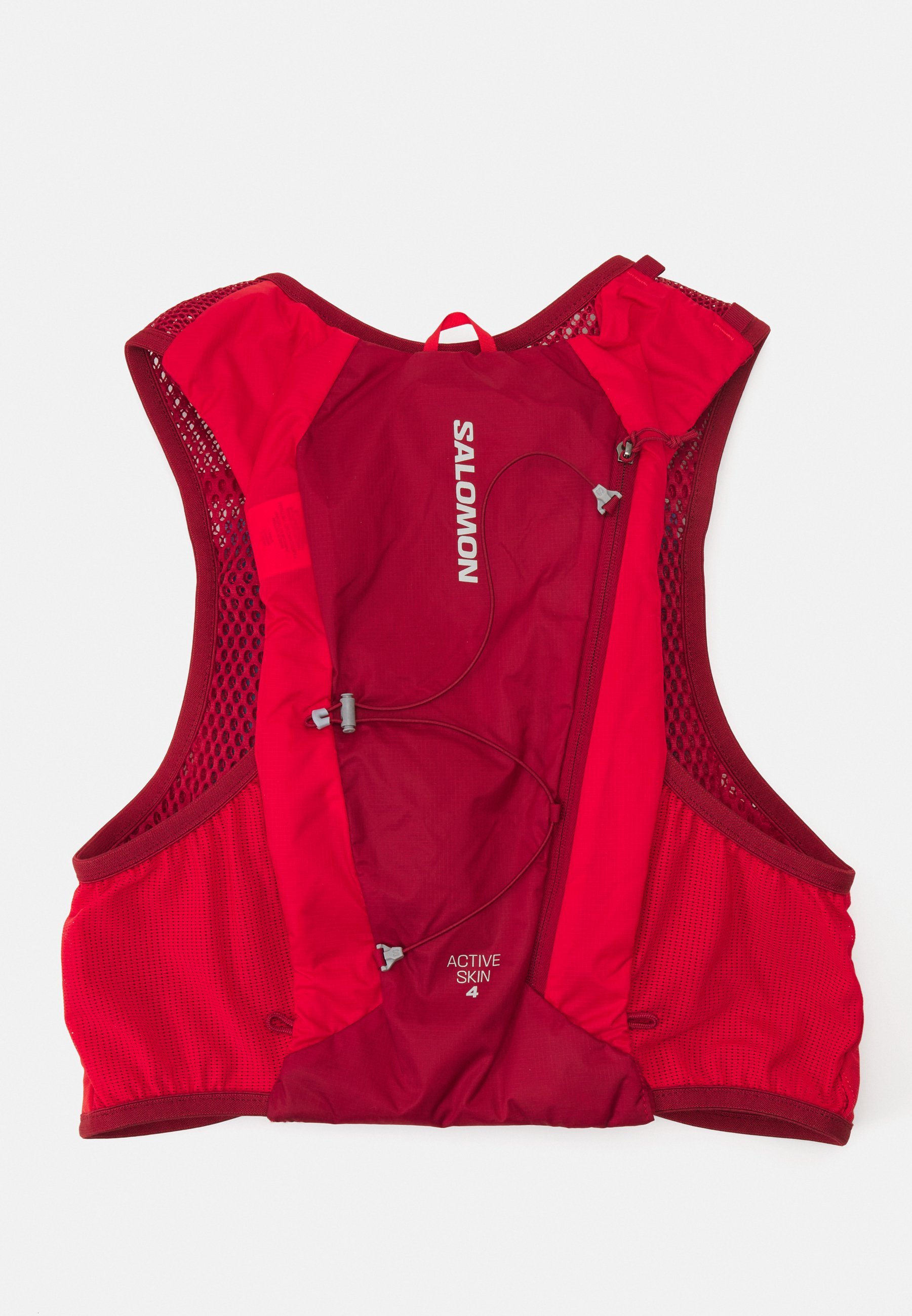 Salomon ACTIVE SKIN 4 SET UNISEX - Zaino idratazione - rosso dalia/rosso ad alto rischio