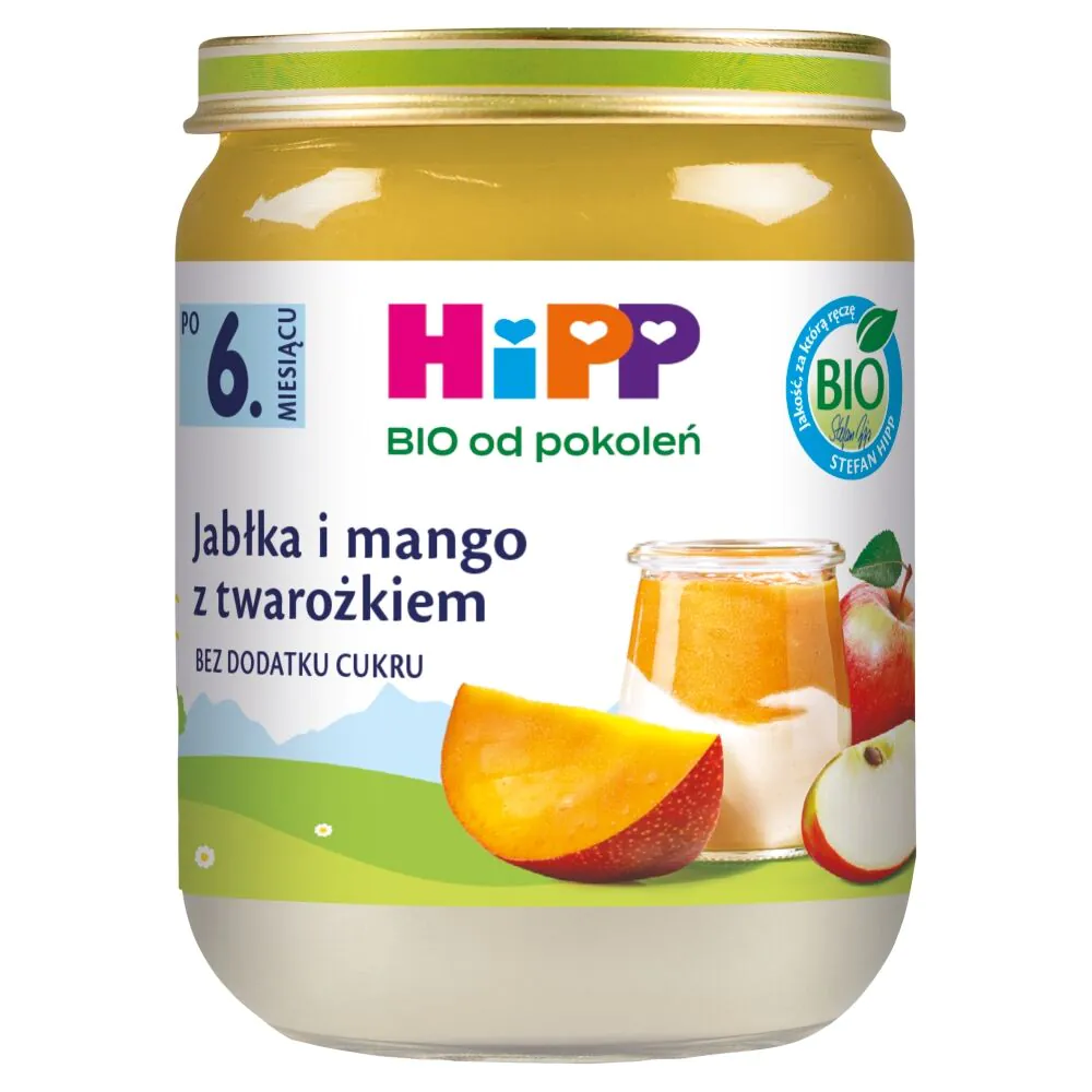 Hipp BIOJabłka i Mango z Twarożkiem