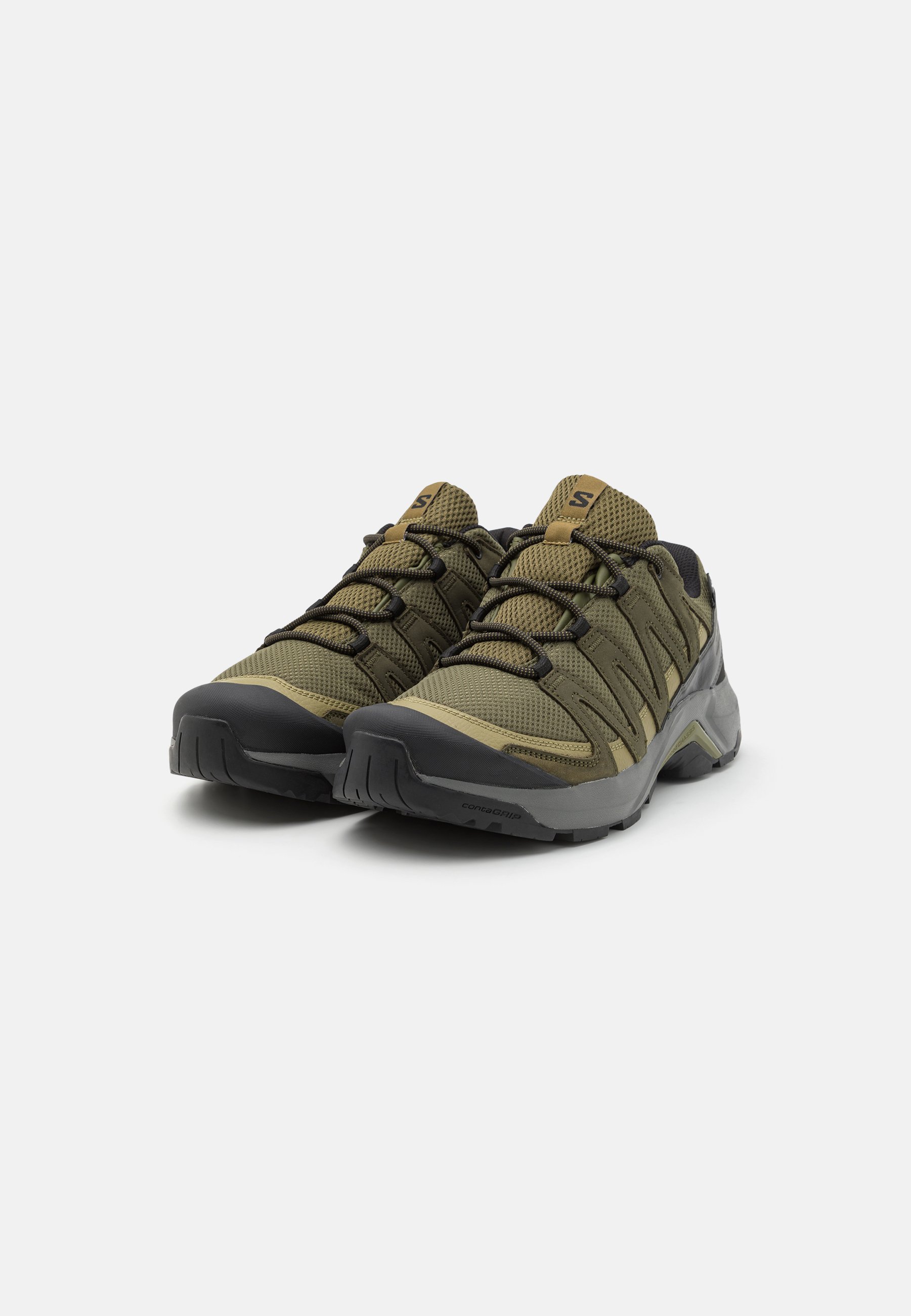 Salomon X-ADVENTURE RECON - Chaussures de randonnée - olive nuit/olive martini/étain